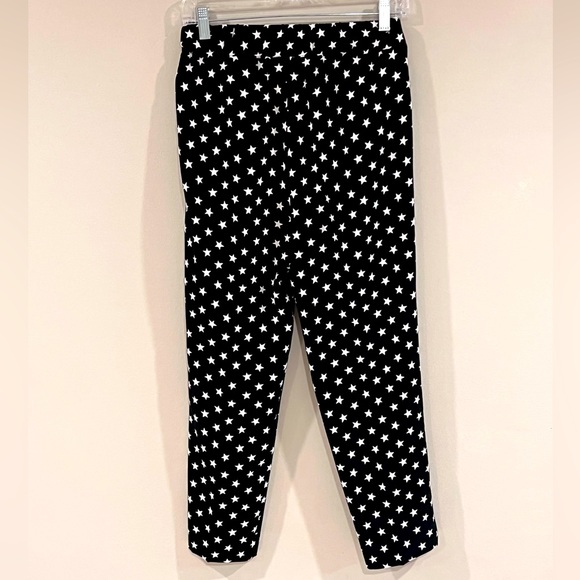 J. Crew Tie Waist Pull on Pant Star Printed Crepe size 2 - Picture 4 of 6